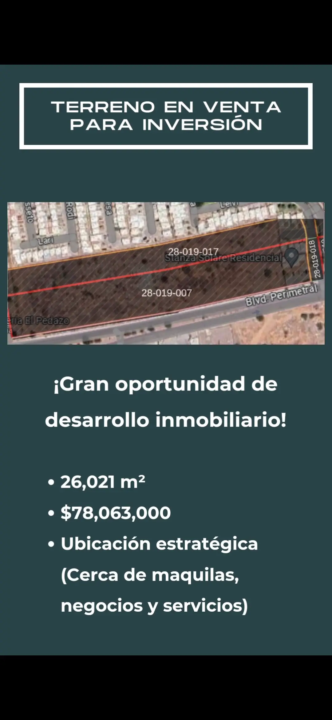 Terreno en Venta en El Llanito